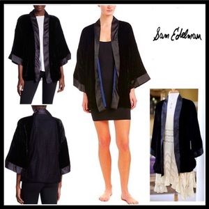 NWT Sam Edelman velvet smoking jacket